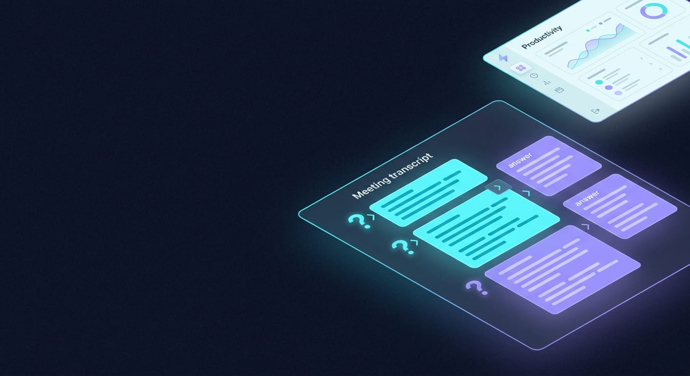 Como fazer perguntas às suas reuniões com IA e achar respostas sem reouvir tudo