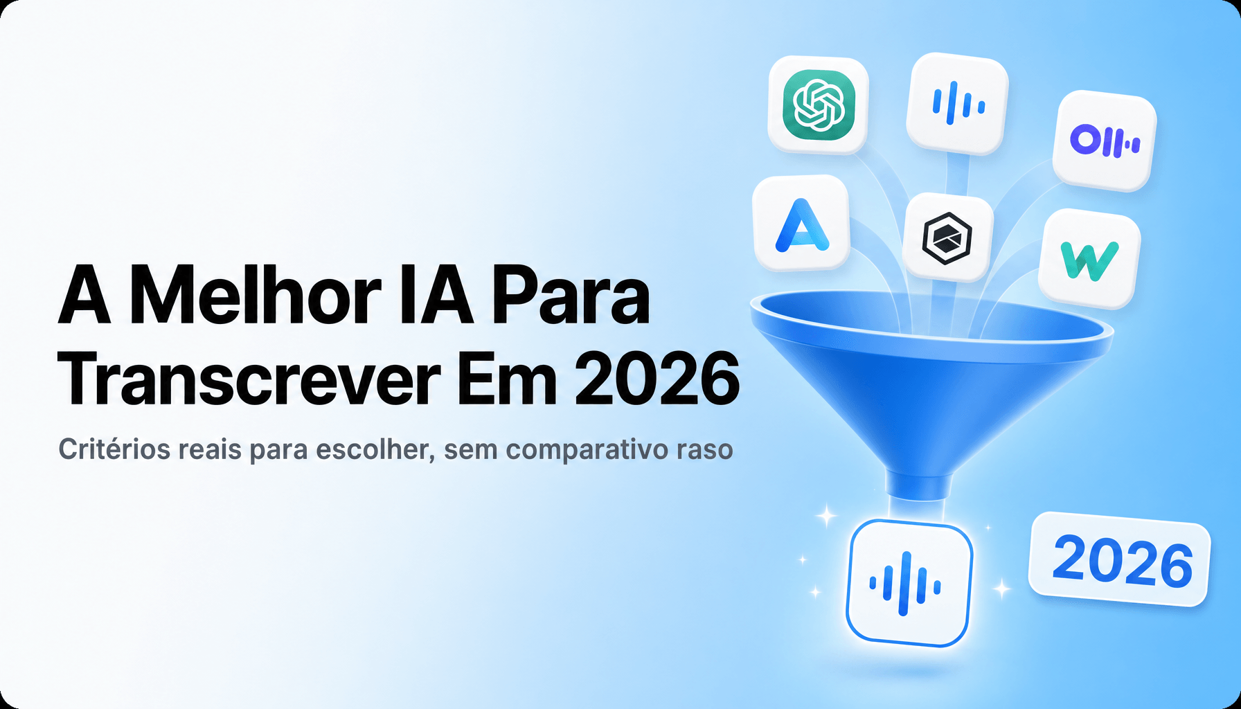 Melhor IA para transcrever e resumir reuniões em 2026: o que realmente importa