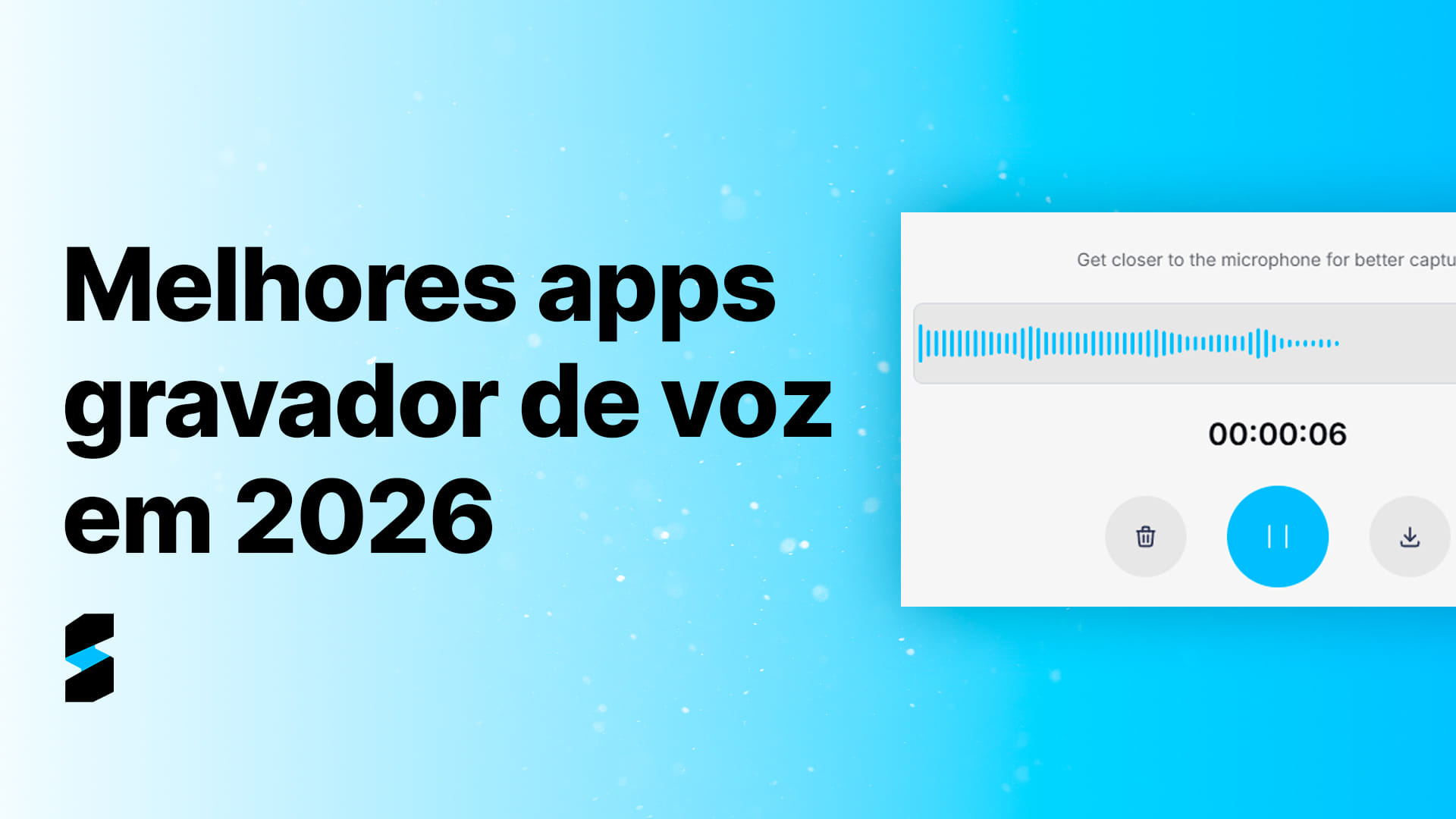 Melhores apps gravador de voz em 2026: 12 opções + como escolher